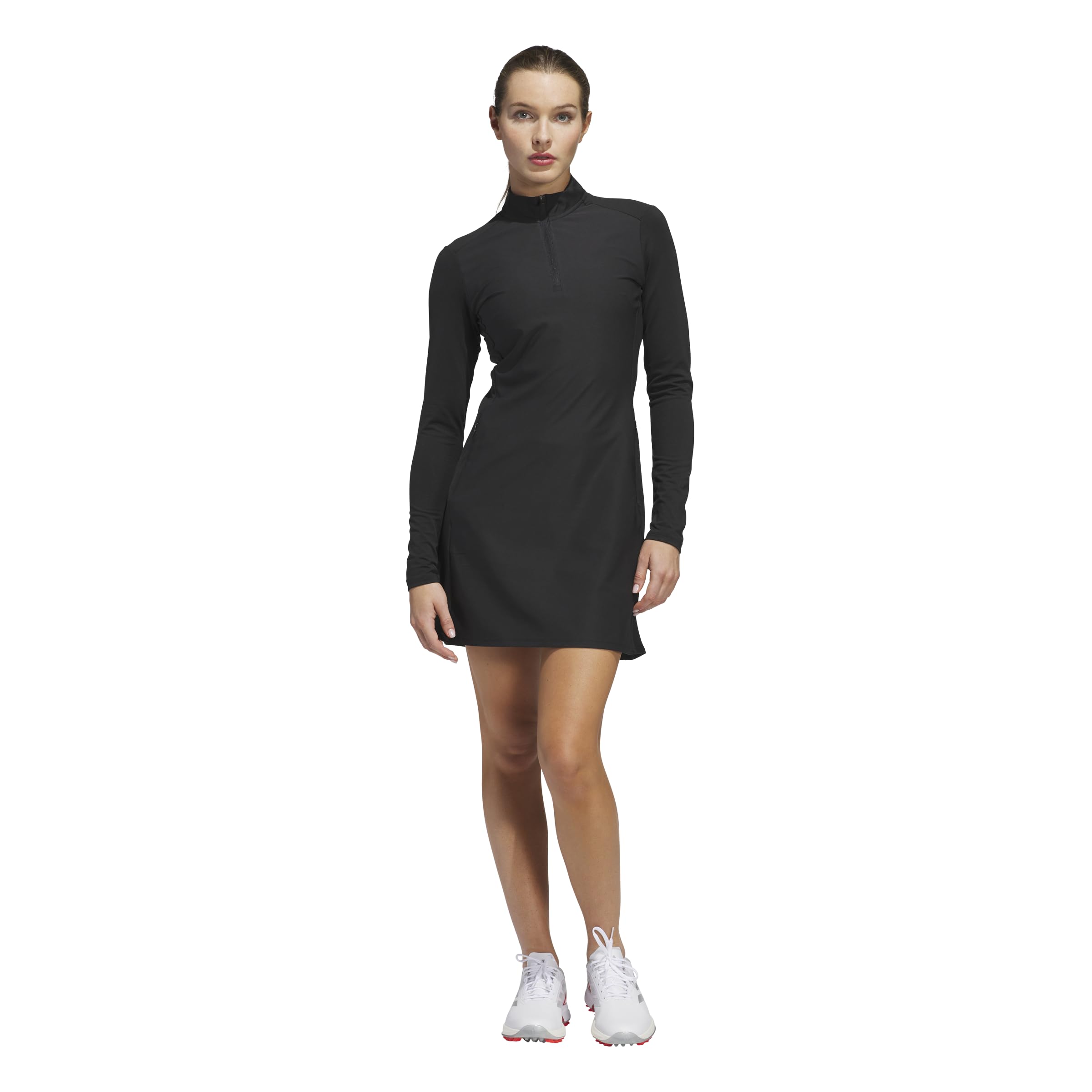 Amazon.co.jp: adidas レディース Ultimate365 長袖ドレス, ブラック
